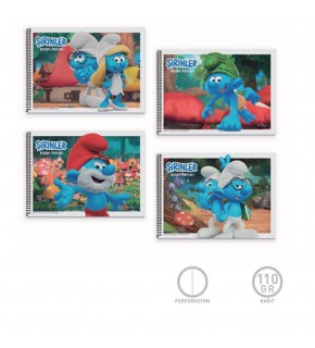 Gıpta Şirinler Resim Defteri Spralli 25x35 15 Yaprak 3-7801000-2011 (1 Adet)