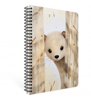 Gıpta Sneak Peek Spiralli Karton Kapak Defter A4 80 YP Kare.