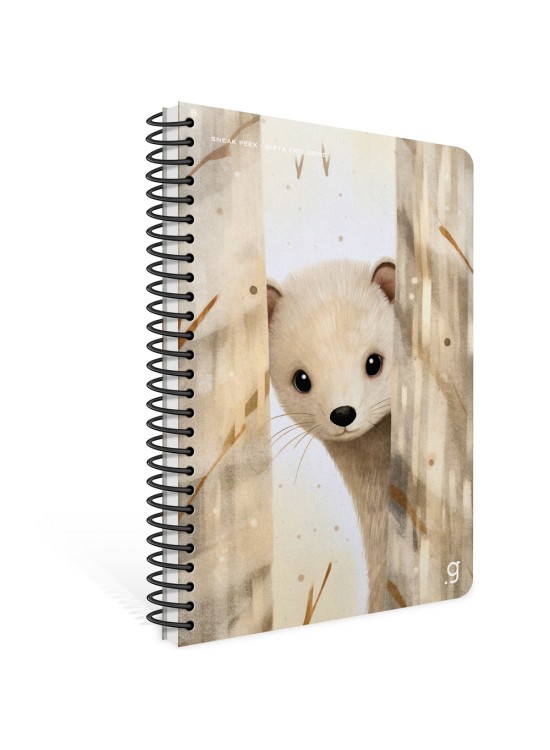 Gıpta Sneak Peek Spiralli Karton Kapak Defter A4 80 YP Kare.