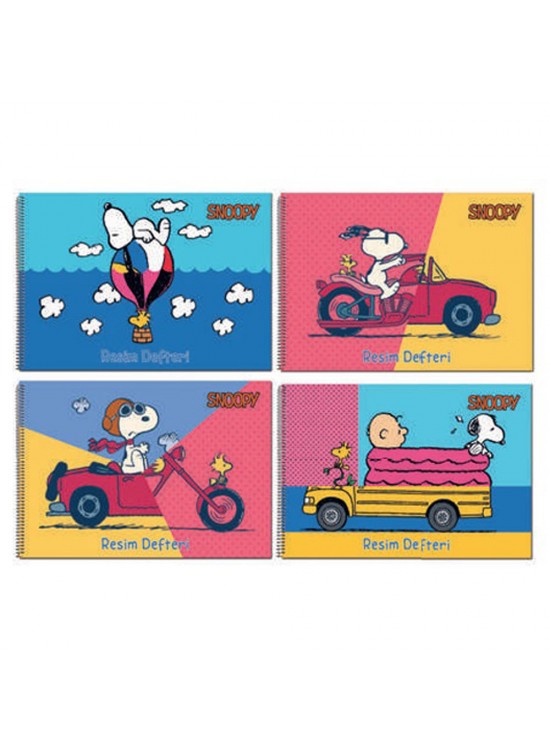 Gıpta Snoopy Resim Defteri Spralli 25x35 15 Yaprak 3-7313000-2011 (1 Adet)