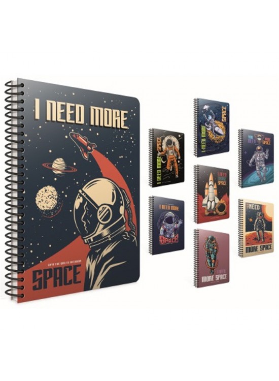 Gıpta Space Spiralli Karton Kapak Defter A4 80 YP Çizgili