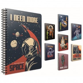 Gıpta Space Spiralli Karton Kapak Defter A4 80 Yp.Kareli
