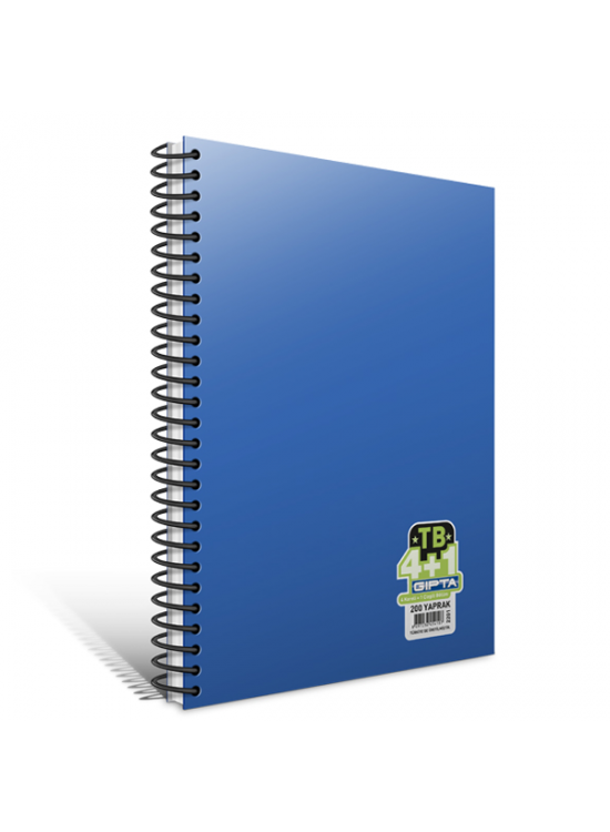 Gıpta Spiralli Defter TB Plastik Kapak 5+2 Seperatörlü 280 YP A4 3-2203000-2012