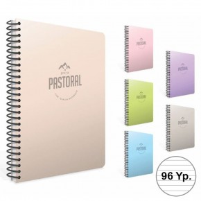 Gıpta Spiralli Plastik Kapak Defter Pastoral 17x24 96 YP Kareli (1 Adet)