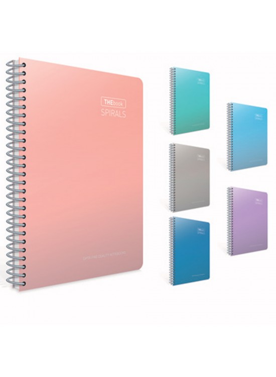 Gıpta Spiralli Sert Kapak Defter Thebook Spırals A4 200 YP Çizgili