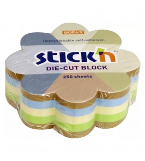 Hopax Stickn Yapışkan Notblok Kraft Çiçek 67x67 250 YP 21834