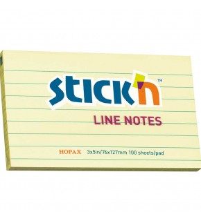Gıpta Stıckn 76x127 Pastel Sarı Çizgili 100yp (1 Adet)
