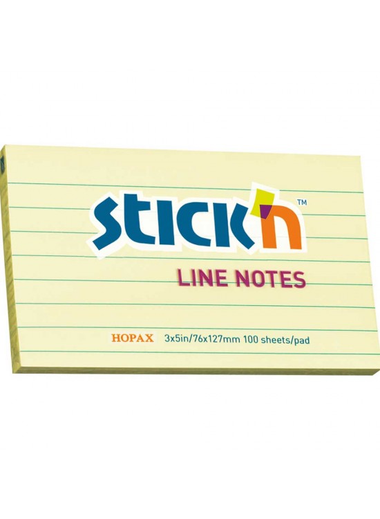 Gıpta Stıckn 76x127 Pastel Sarı Çizgili 100yp (1 Adet) Gıpta Stıckn 76x127 Pastel Sarı Çizgili 100yp (1 Adet)