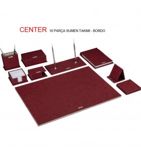 Gıpta Sümen Takımı 10 Parça Center Bordo 7140