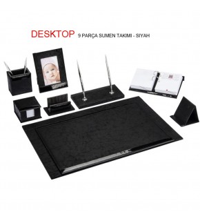Gıpta Sümen Takımı 9 Parça Desktop Siyah 7129