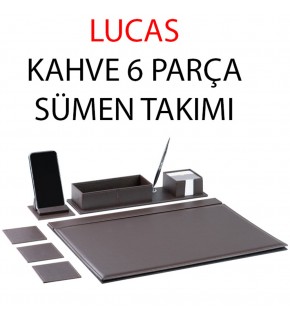 Gıpta Sümen Takımı Lucas 6 Parça Kahve 4-8128000-2071