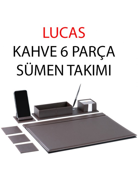 Gıpta Sümen Takımı Lucas 6 Parça Kahve 4-8128000-2071 Gıpta Sümen Takımı Lucas 6 Parça Kahve 4-8128000-2071