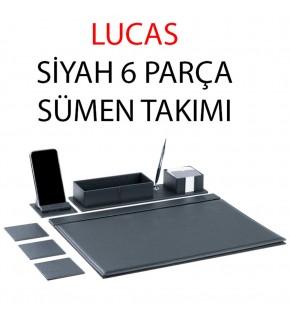 Gıpta Sümen Takımı Lucas 6 Parça Siyah 4-8127000-2071