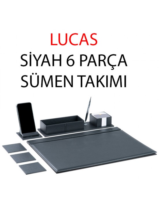 Gıpta Sümen Takımı Lucas 6 Parça Siyah 4-8127000-2071 Gıpta Sümen Takımı Lucas 6 Parça Siyah 4-8127000-2071