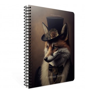 Gıpta Supreme Notes Spiralli Sert Kapak Defter 17x24 120 YP Kareli
