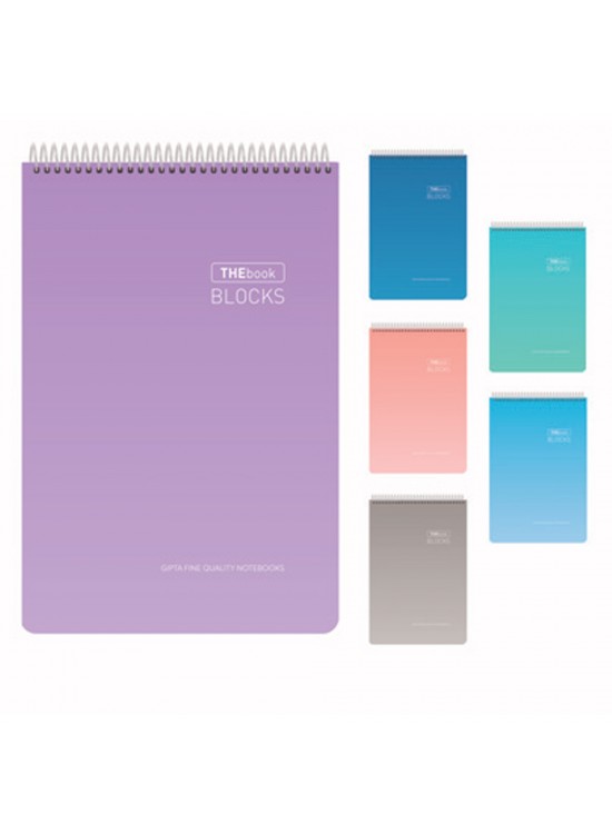 Gıpta Bloknot Thebook Blocks Spiralli Sert Kapak A4 100 YP Çizgisiz