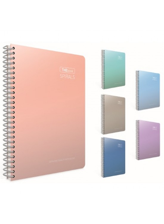 Gıpta Thebook Spırals Spiralli Sert Kapak Defter 17x24 140 YP Çizgili 5518