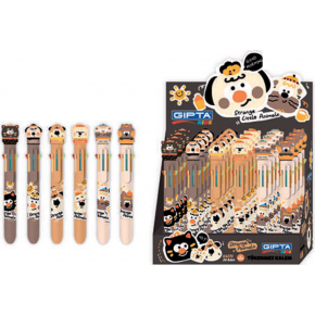 Gıpta Tükenmez Kalem Strange Anımal 8 Renk 24 Lü