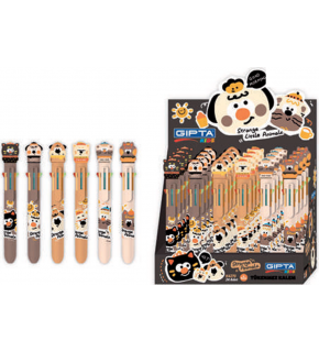 Gıpta Tükenmez Kalem Strange Anımal 8 Renk 24 Lü