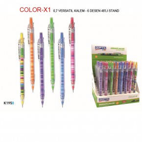 Gıpta Versatil Kalem 0.7 MM ( 48 Li Stand ) 6 Desen K1950