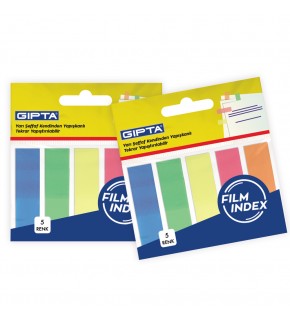Gıpta Yapışkan Not-Film Ayraç 5x12x45mm 25 Yp Neon 5 Renk (1 Adet)