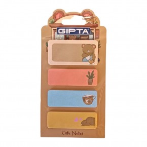 Gıpta Yapışkanlı Not-Cafe Notes 20yp 4 Parça 48 Li Stand K0134