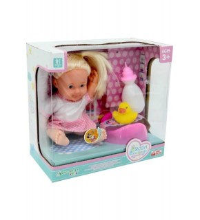 Global Roza Altını Islatan Bebek Seti 23cm
