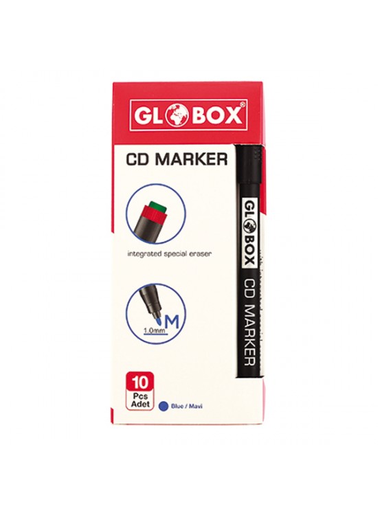 Globox Asetat Kalemi Permanent M Seri Mavi 1004 (1 Adet) Globox Asetat Kalemi Permanent M Seri Mavi 1004 (1 Adet)