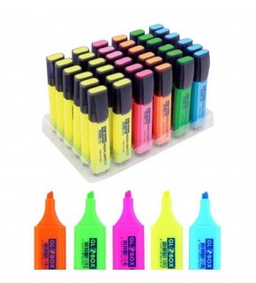 Globox Fosforlu Kalem Pastel Renk 36 Lı Stand 3233