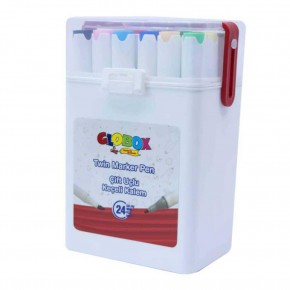 Globox Keçeli Kalem Çift Uçlu 24 Lü 3682