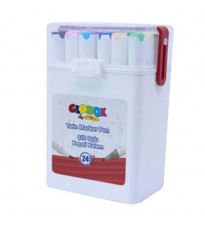 Globox Keçeli Kalem Çift Uçlu 24 Lü 3682