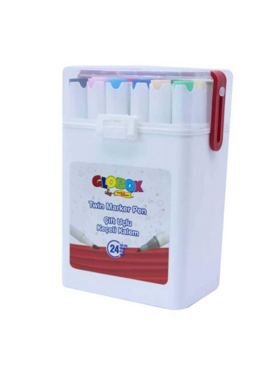 Globox Keçeli Kalem Çift Uçlu 24 Lü 3682