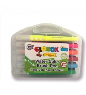 Globox Keçeli Kalem Fırça Uçlu 12 Li 3376