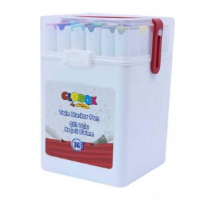 Globox Keçeli KalemÇift Uçlu  36 Lı 3683