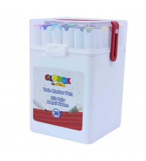 Globox Keçeli KalemÇift Uçlu  36 Lı 3683