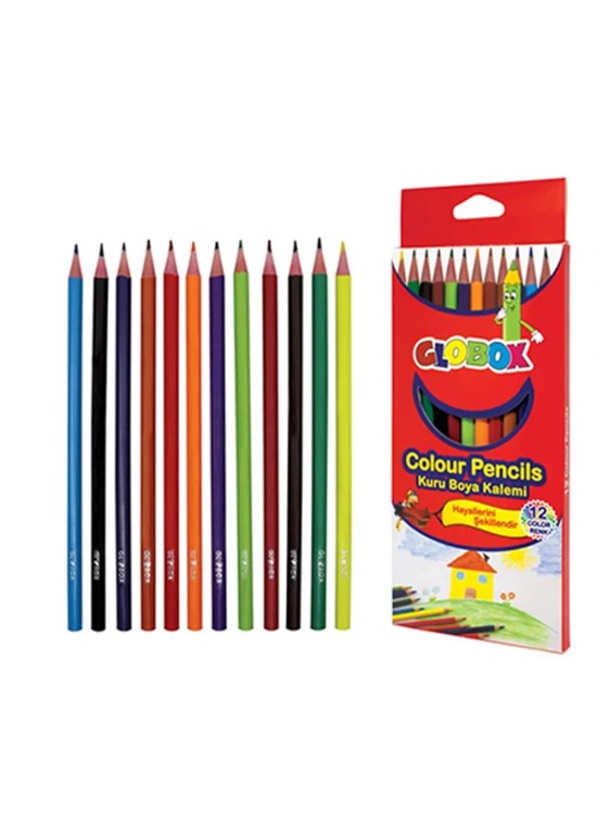 Globox Kuru Boya Uzun 12 Renk 6897
