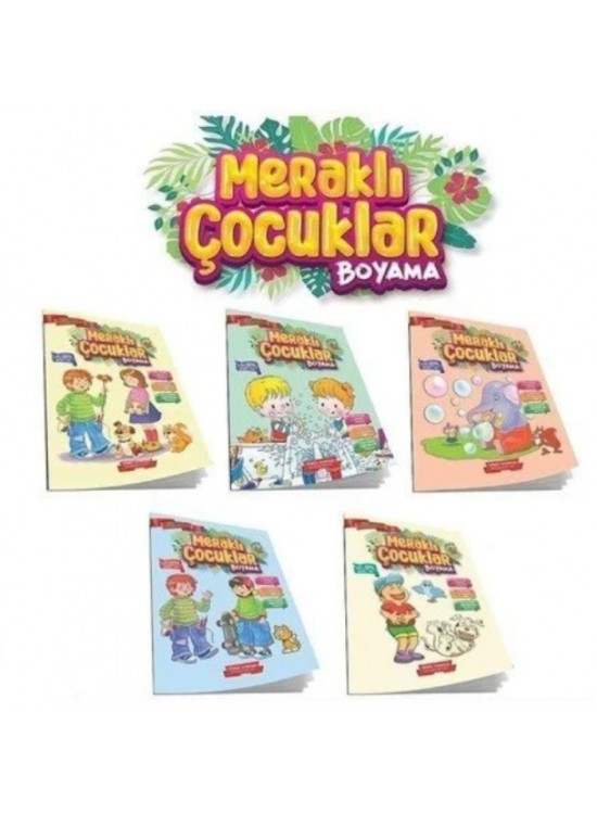Gönül Yayıncılık Meraklı Çocuklar Boyama Kitabı  (1 Adet)