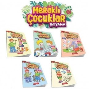 Gönül Yayıncılık Meraklı Çocuklar Boyama Kitabı  (1 Adet)