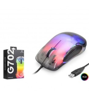 GOOD PRO G702 RGB Gaming Mouse 7200 DPI 6 Tuş 1000Hz Kristal Siyah