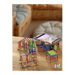 Gotoys Geometrik Çubuklar 450 Parça