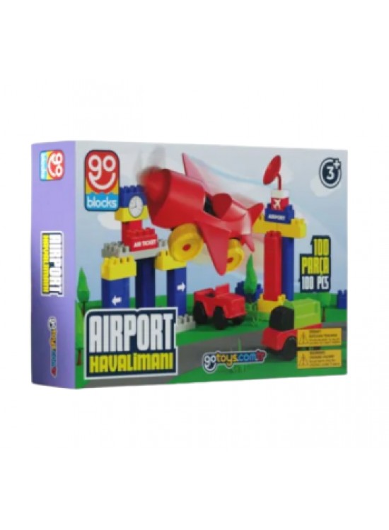 Gotoys Havalimanı Yapı Bloğu 100 Parça