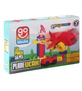 Gotoys Uçak Yapı Bloğu 56 Parça
