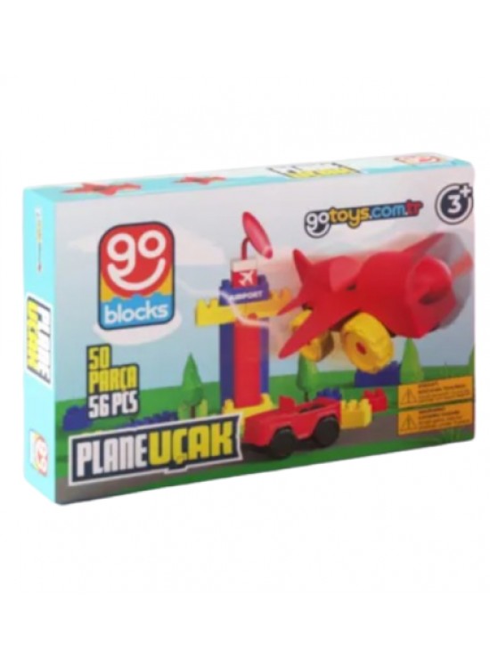 Gotoys Uçak Yapı Bloğu 56 Parça