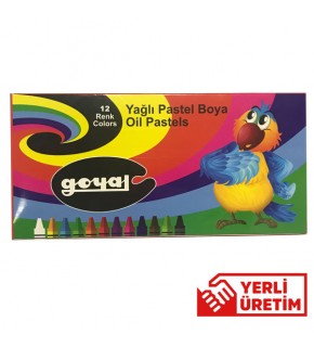 Goyal Pastel Boya Karton 12 Renk Yuvarlak PTL-102
