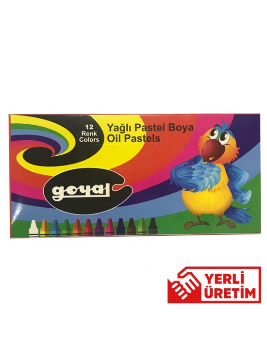 Goyal Pastel Boya Karton 12 Renk Yuvarlak PTL-102