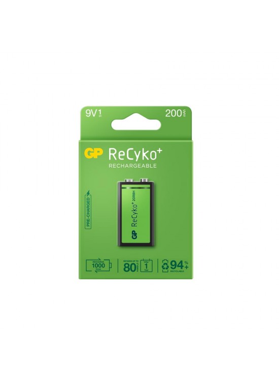 GP 9V 200 mAh Şarjlı Tekli Paket GP20R8HEM-2GB1 GP 9V 200 mAh Şarjlı Tekli Paket GP20R8HEM-2GB1