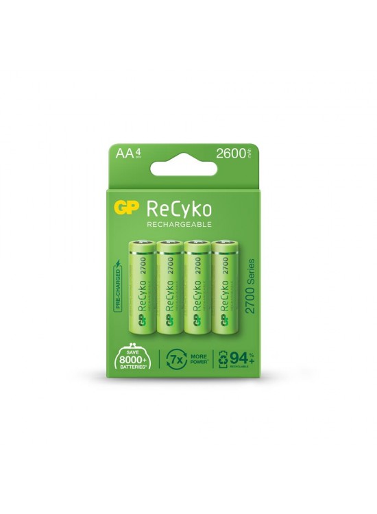 GP AA 2600 mAh Şarjlı Kalem Pil 4'lü Paket GP270AAHCEMTR