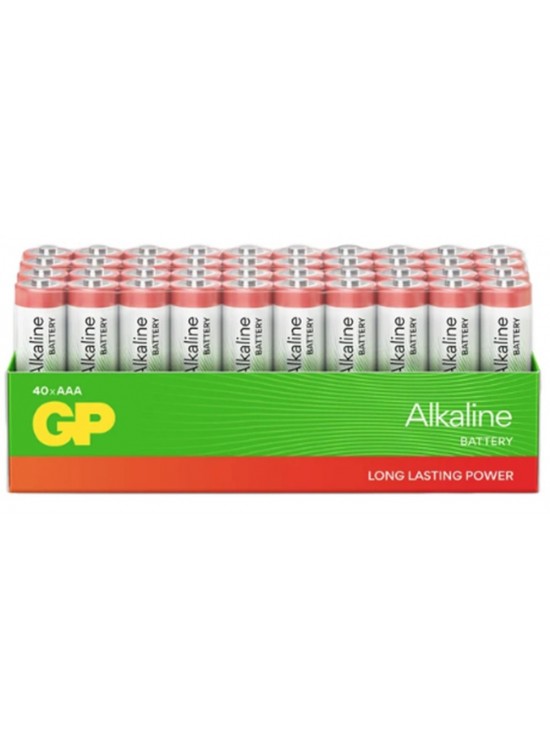 GP G-Tech LR03 AAA Boy Red Alkalin İnce Kalem Pil 40'lı Paket GP24ARETA21-2GST40