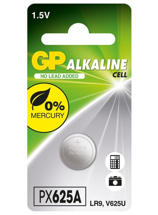 GP GPPX625A-2C1 Alkalin Tekli Blister LR9 Araç Kumanda Pili GP GPPX625A-2C1 Alkalin Tekli Blister LR9 Araç Kumanda Pili