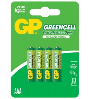 GP Greencel R03 AAA Boy İnce Çinko Kalem Pil 4'lü Paket GP24G-U4
